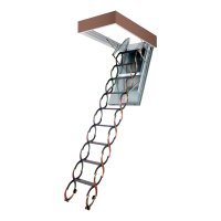 Лестница чердачная Fakro LSF 50x70x280/300 ножничная металлическая, 2 поручня