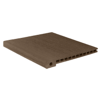 Ступень пустотелая CM Decking BARK/MIX/ROBUST ДПК натуральная древесина/мелкий вельвет Мербау, 3000x305x25 мм
