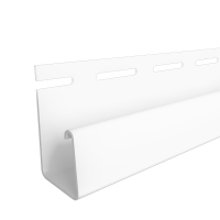 J-профиль J18 для фасадной панели Docke BERG/FLEMISH/KLINKER Белый 3000 мм