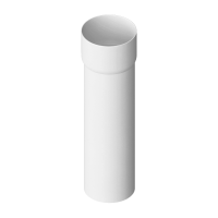Труба водосточная с муфтой Альта-Профиль Элит D95 Белый 3000 мм