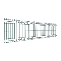 Панель ограждения сварная Grand Line 3D Medium PE RAL6005 ячейка 55x200 2500x630 мм