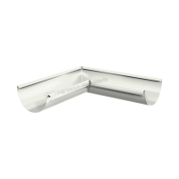 Угол желоба внутренний 90° Металл Профиль Гранд Систем Lite D125 RAL9010 Белый