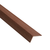 Профиль угловой полнотелый Qiji ДПК гладкая Шоколад, 50x28 3000 мм