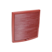 Решетка наружная вентиляционная 375x375 Vilpe Красный