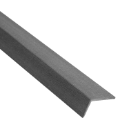 Профиль угловой полнотелый Qiji ДПК гладкая Серый, 50x28 3000 мм
