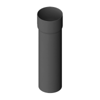 Труба водосточная с муфтой Альта-Профиль Элит D95 Графит 3000 мм