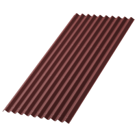 Волнистый лист Ондулин Смарт Красный 1950x960 мм