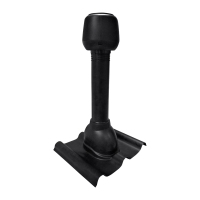 Труба вентиляционная 110 Ондувилла Черный 400x480 мм